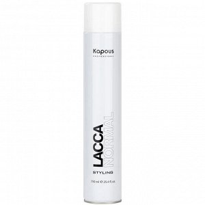 Лак аэрозольный для волос нормальной фиксации «Lacca Normal» Kapous 750 мл