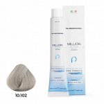 Крем-краска д/в TNL Million Gloss 10.102 Платин. блонд пепельный жемчужный 100мл/Арт-243761/243761