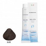 NEW! Крем-краска д/в TNL Million Gloss 5.03 Светлый коричневый теплый 100мл /Арт-242887/242887