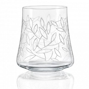 Набор стаканов для воды "Экстра", декор листья, 400 мл, 6 шт