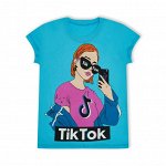 Футболка Подростковая Тик-Ток Бирюзовый