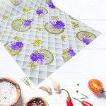 Силиконовая клеенка c рисунком &quot;Розы&quot; / Ширина 60 см