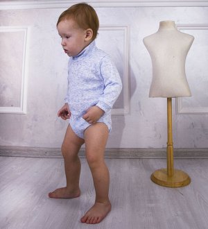 Комплект для малыша Боди+штанишки цвет Голубой меланж (Тимошка)