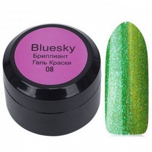 Bluesky Гель-краска серии «Бриллиант» 08BR, зеленый, 8 мл
