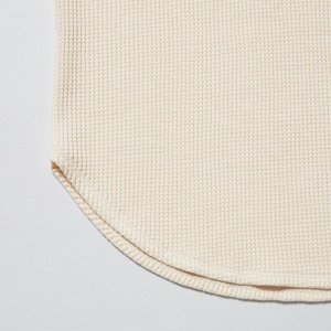 UNIQLO - вафельная кофта - 09 BLACK