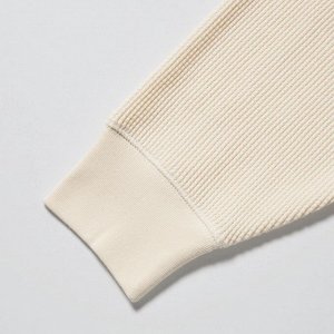 UNIQLO - вафельная кофта - 09 BLACK