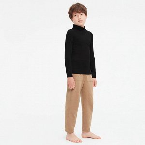 UNIQLO Heattech - детская водолазка с длинным рукавом - черная