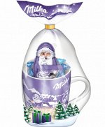 Новогодний набор кружка+шоколад Милка, Milka 99 гр, XMAS серия- новогодний подарок в Новый год 2024
