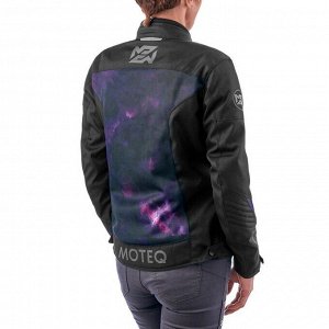Куртка женская MOTEQ Destiny, текстиль, цвет черный/фиолетовый