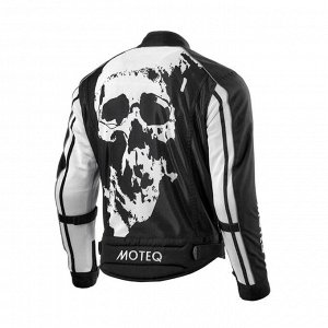 Куртка текстильная MOTEQ REBEL, мужская, черный/белый, M