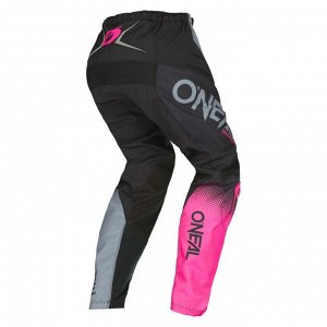 Штаны для мотокросса O'NEAL Element Racewear V.22, женские, черный/серый, 28
