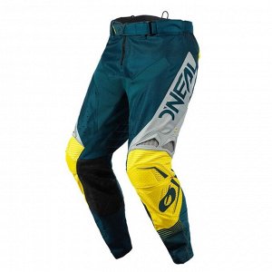 Штаны для мотокросса O'NEAL Hardwear Surge, мужские, синий/желтый, 32-32