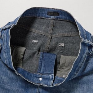 UNIQLO — ультраэластичные теплые джинсы HEATTECH — черный