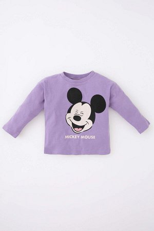 Футболка с круглым вырезом и длинными рукавами Baby Boy Disney Mickey & Minnie