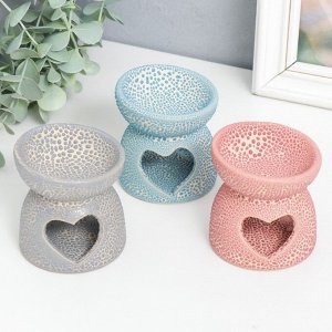 Аромалампа керамика "Сердце" МИКС 7,5х7,5х7,5 см