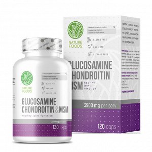Nature Foods Glucosamine Chondroitin MSM Глюкозамин+Хондроитин+МСМ, 120 капс