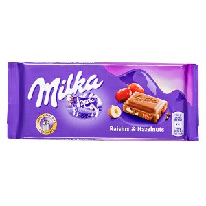 Шоколад Милка Raisins & Hazelnuts 100 г 1 уп.х 22 шт.