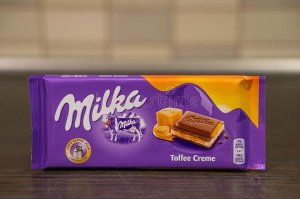 Шоколад Милка Toffee Creme 100 г 1 уп.х 23 шт.