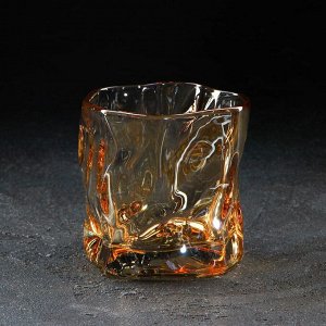 Стакан стеклянный Magistro IceBar. Gold, 250 мл, 8,5?8 см, цвет золотой