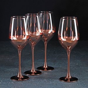 Набор бокалов для вина «Электрическая медь», 350 мл, 4 шт