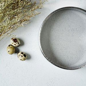 Сито для просеивания Доляна «Металлик», d=19 см, серебристое