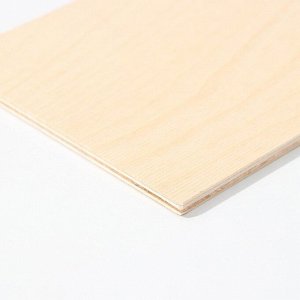 Доска разделочная деревянная с отверстием Доляна, 25x15x0,6 см, фанера