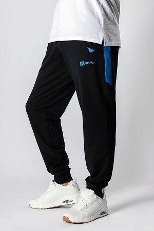 Спортивные брюки М-1220: Тёмно-синий / Ярко-синий