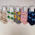 VIVID COLOR Носки женские короткие (Дельфины, черепашки и др.)