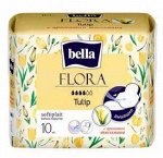 BELLA Прокладки Flora Tulip с ароматом тюльпан 10шт