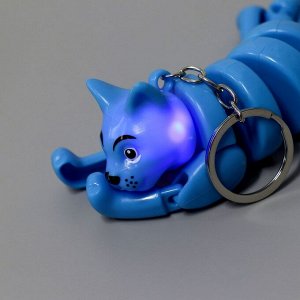 СИМА-ЛЕНД Развивающая игрушка «Кот» световая на брелке, цвета МИКС