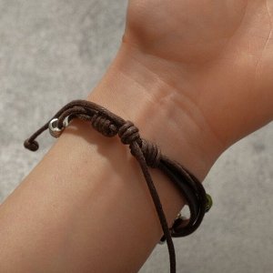 Браслет кожа «Стиль» дельфины, цветной с серебром, d=7.5 см