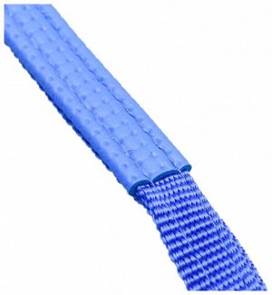 Ошейник "Комфорт" комбинированный (полиэстер, искусственная кожа), 39 х 1,5 см, синий 609524