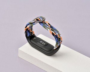 Нейлоновый плетеный ремешок c пряжкой для Xiaomi Mi Band 4/5/6/7