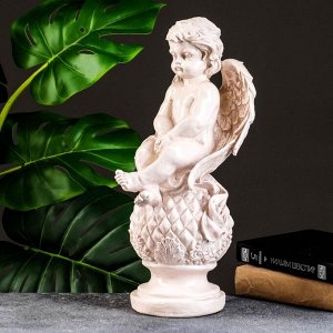 Копилка для денег «Ангел сидит на ананасе», гипс, состаренная, 18*38 см