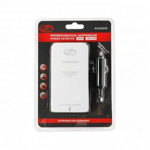 Преобразователь напряжения-инвертер Autovirazh AV-015100, 12 В-220 В, USB