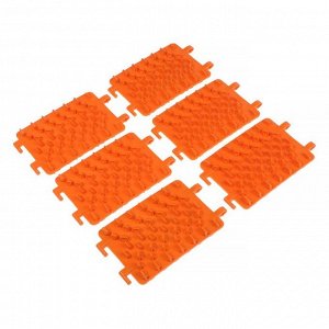 Антибукс 13,5х19,5x3 см, набор 6 шт, оранжевые