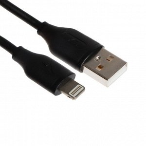 Автомобильное зарядное устройство Exployd EX-Z-584, 2 USB, 2.4А,кабель Lightning, 1м, черное
