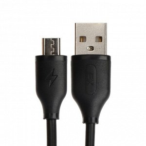 Автомобильное зарядное устройство Exployd EX-Z-1448, 2 USB, 2.4А,кабель microUSB, 1м, черное