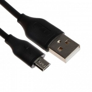 Автомобильное зарядное устройство Exployd EX-Z-1446, 2 USB, 2.4А, кабель microUSB, 1м,черное