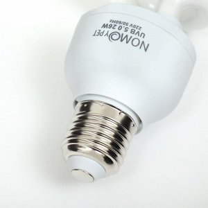 Лампа для террариума UVB 5.0 NomoyPet, 26 Вт, цоколь Е27