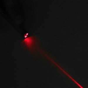 Лазерная указка, выдвижная, 3 в 1: 670 нм, 3 LR44, красный луч, 15 х 1 см