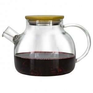 Заварочный чайник Fusion 02-090-01, 900 мл, фильтр-пружинка, термостойкое стекло