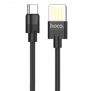 Кабель USB - Type-C Hoco U55 Outstanding  120см 2,4A (black)