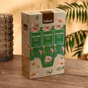 Благовония "Tulasi" 15 аромапалочек Citronella