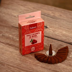 Благовония NAG CHAMPA "Tulasi" 15 аромаконусов Rose