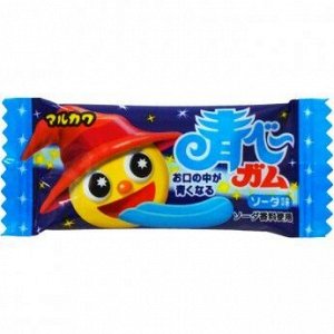 Резинка жевательная Marukawa Aobee+Midoribee 2шт (Лимонад) синяя и зелёная, 11,8г