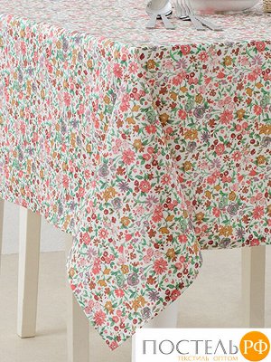 3846 Скатерть с цветочным узором "KARNA''  FLOWERS 150x220 см 1/1 V1