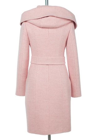Пальто женское демисезонное (пояс) розовое