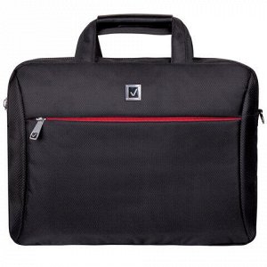 Сумка-портфель BRAUBERG с отделением для ноутбука 15-16", "Control 2", 2 отделения, черная, 41х32х10 см, 240397