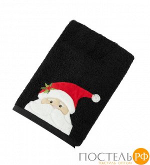 Полотенце Arya с Вышивкой Рождество 30x50 Santas Hat Темно-серый Темно-серый
